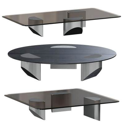 现代玻璃茶几-D1